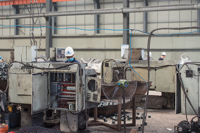 安顺网架配件-锥头加工车间